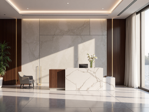 上海悦发公司标志，现代化办公环境，企业标识，商务空间