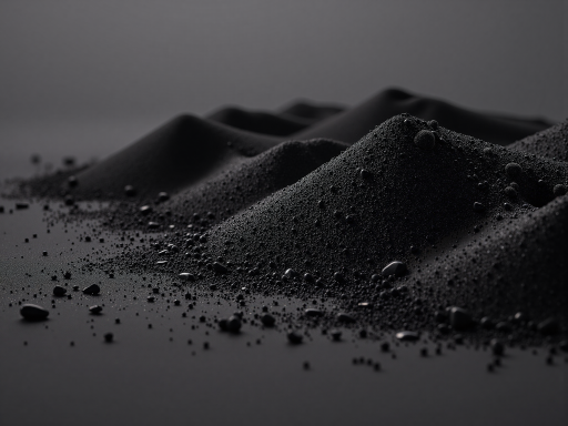 黑色塑料助剂母粒，装在专业包装中，防静电标识，高科技环境