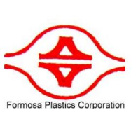 台塑宁波公司标志，现代化化工园区，绿色植被环绕，工业环境